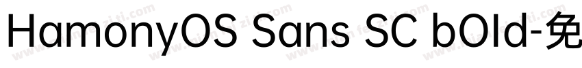 HamonyOS Sans SC bOId字体转换